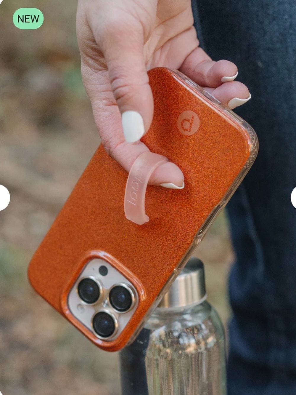 Loopy Case orange shimmer, iPhone 13 Pro case